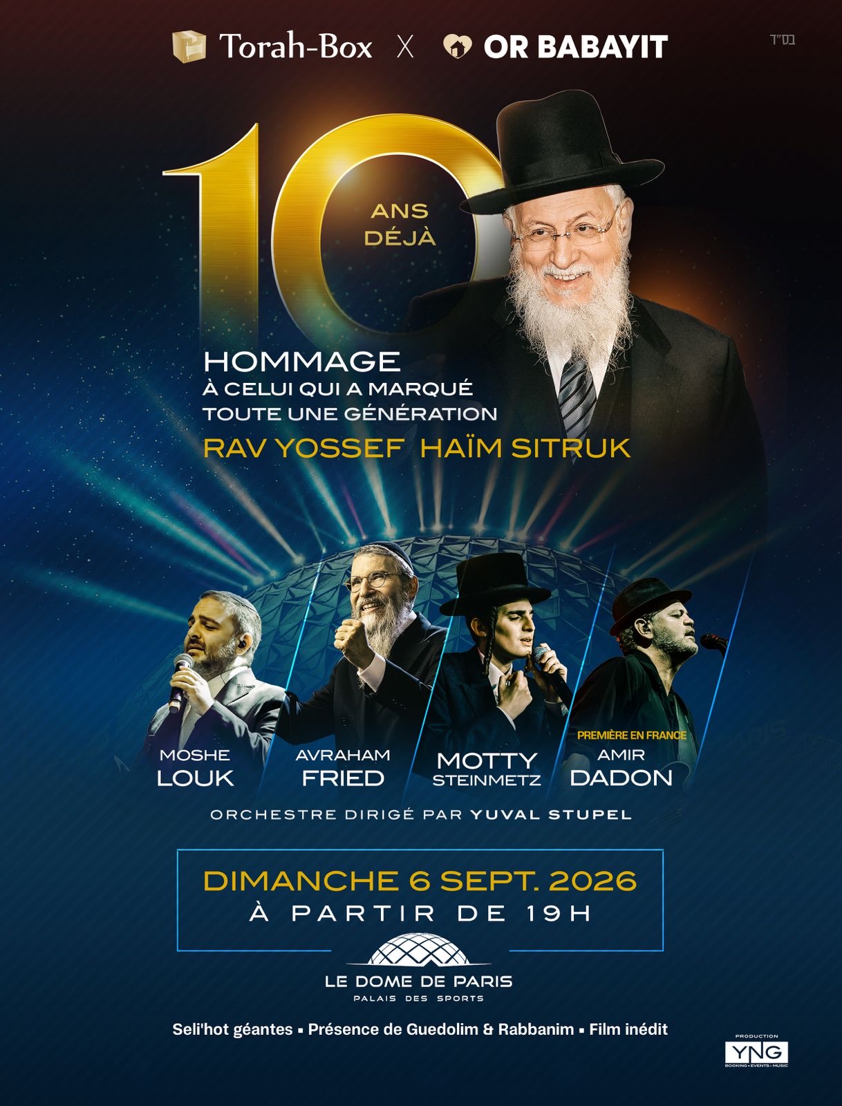 Affiche Hommage Rav Yossef Haim Sitruk